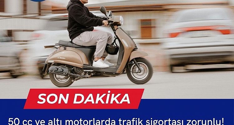 50 cc ve Altı Motorlara Trafik Sigortası Zorunlu Oldu (2025 Düzenlemesi)